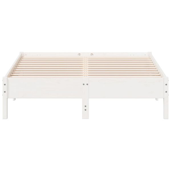 vidaXL Bed Frame without Mattress White 160x200 cm Solid Wood Pine