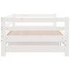 vidaXL Pull-out Day Bed without Mattress White 90x200 cm