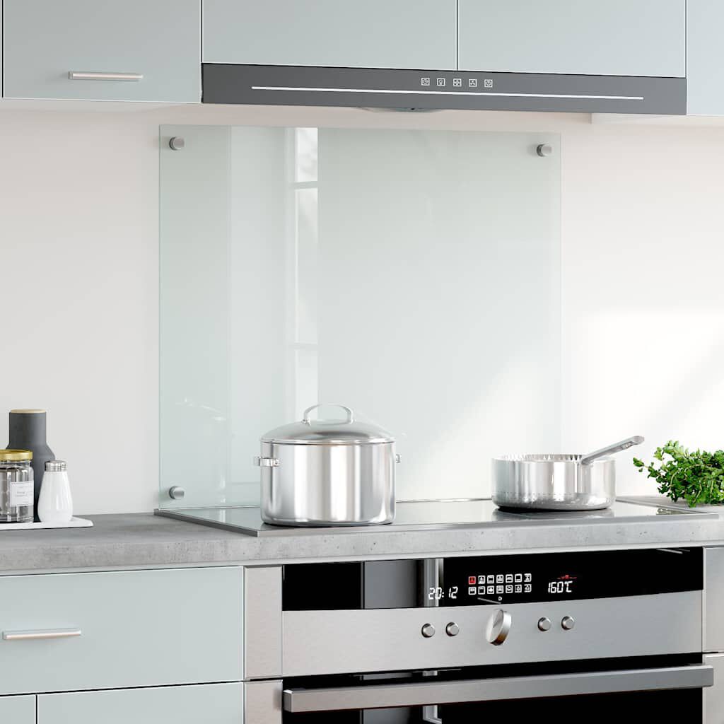 vidaXL Kitchen Backsplash Transparent 70 x 60 cm Tempered Glass