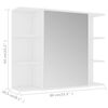 vidaXL 4 Piece Bathroom Furniture Set White Engineered Wood