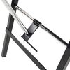 vidaXL Portable Facial Treatment Chair Faux Leather 185x78x76 cm Black