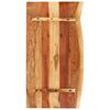 vidaXL Bathroom Vanity Top Solid Acacia Wood 100x52x2.5 cm
