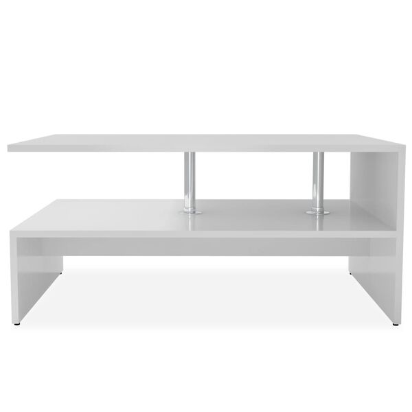 vidaXL Coffee Table Engineered Wood 90x59x42 cm White