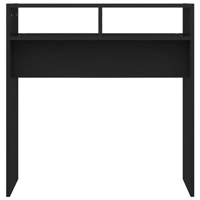 vidaXL Console Table Black 78x30x80 cm Engineered Wood, black vidaXL Console Table Black 78x30x80 cm Engineered Wood