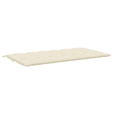 vidaXL Garden Bench Cushion Cream White 200x(50+50)x7cm Oxford Fabric, cream vidaXL Garden Bench Cushion Cream White 200x(50+50)x7cm Oxford Fabric