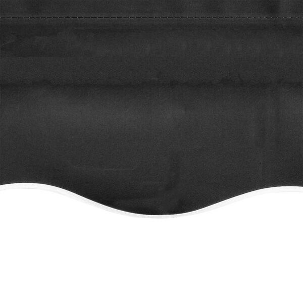 vidaXL Awning Top Sunshade Canvas Anthracite 3x2.5 m