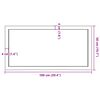 vidaXL Wall Shelf Light Brown 100x50x(2-6) cm Treated Solid Wood Oak