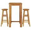vidaXL 3 Piece Garden Bar Set Solid Wood Acacia