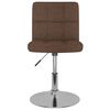vidaXL Swivel Dining Chairs 6 pcs Brown Fabric