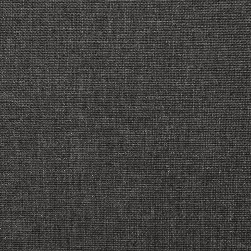 vidaXL 2-Seater Sofa Bed with Two Pillows Dark Grey Fabric