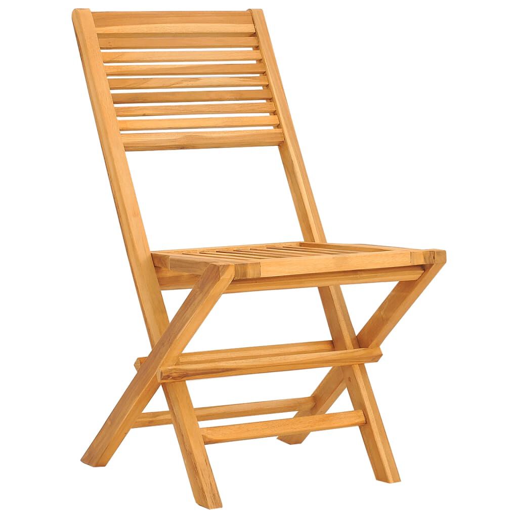 vidaXL Folding Garden Chairs 2 pcs 47x62x90 cm Solid Wood Teak