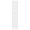 vidaXL 5-Tier Book Cabinet White 40x24x175 cm Engineered Wood