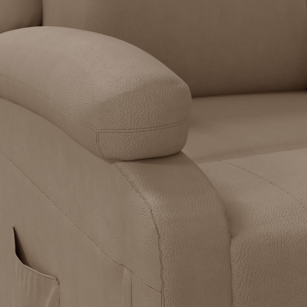 vidaXL Recliner Chair Cappuccino Faux Leather