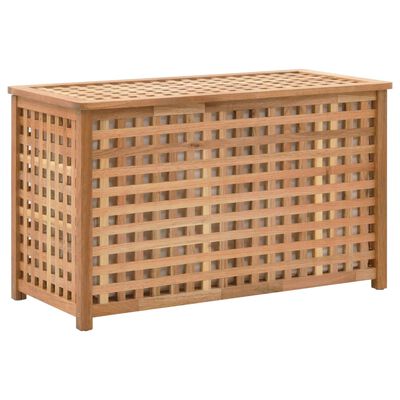 vidaXL Laundry Chest 77.5x37.5x46.5 cm Solid Walnut Wood,  vidaXL Laundry Chest 77.5x37.5x46.5 cm Solid Walnut Wood