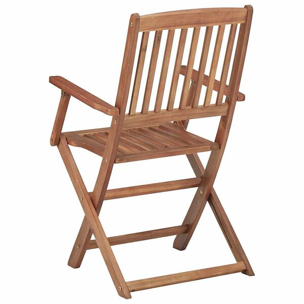 vidaXL Folding Outdoor Chairs 8 pcs Solid Acacia Wood