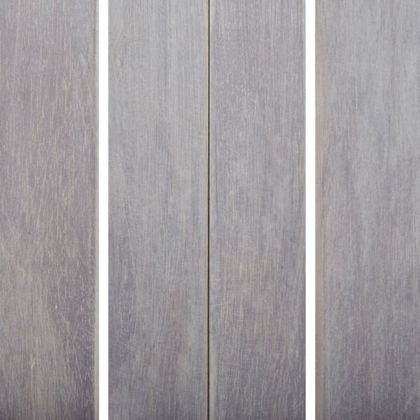 vidaXL 7 Piece Outdoor Dining Set Grey Wash Solid Acacia Wood