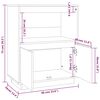 vidaXL Sideboard 60x34x75 cm Solid Wood Pine