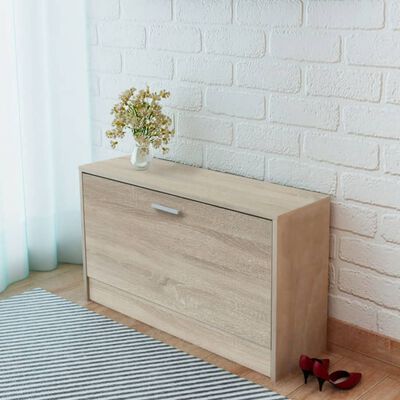 vidaXL Shoe Storage Bench Oak 80x24x45 cm, oak vidaXL Shoe Storage Bench Oak 80x24x45 cm