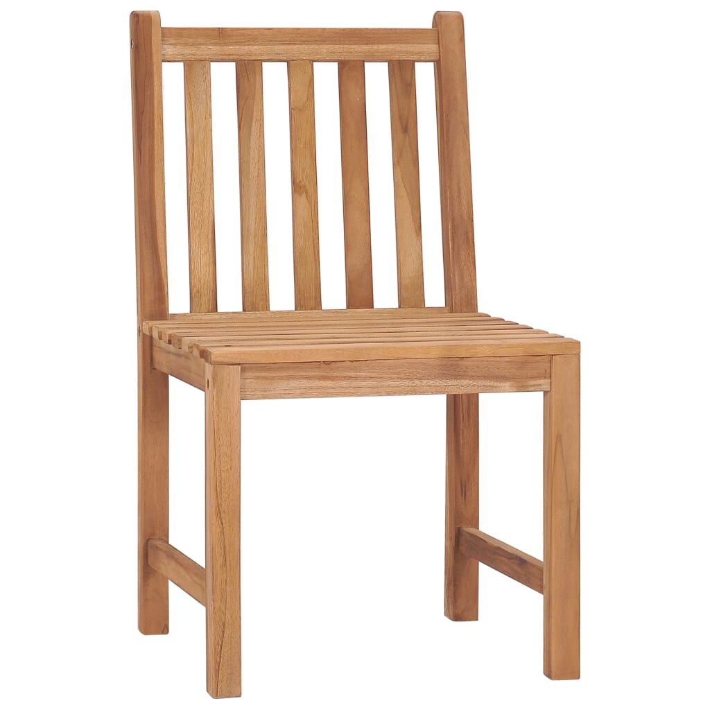 vidaXL Garden Chairs 4 pcs Solid Teak Wood