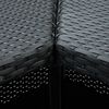vidaXL Corner Bar Table Black 100x50x105 cm Poly Rattan