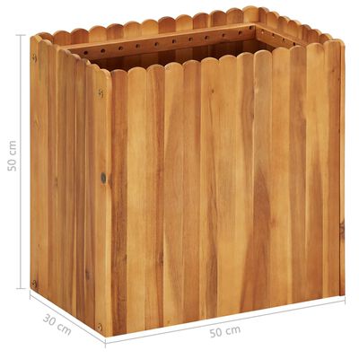 vidaXL Garden Raised Bed 50x30x50 cm Solid Acacia Wood,  vidaXL Garden Raised Bed 50x30x50 cm Solid Acacia Wood