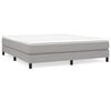 vidaXL Box Spring Bed Frame Light Grey 180x200 cm Fabric