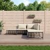 vidaXL 5 Piece Garden Lounge Set with Cushions Anthracite Poly Rattan
