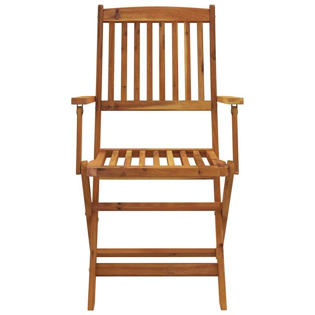 vidaXL 9 Piece Folding Garden Dining Set Solid Acacia Wood