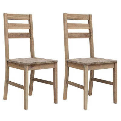 vidaXL Dining Chairs 2 pcs Solid Acacia Wood,  vidaXL Dining Chairs 2 pcs Solid Acacia Wood