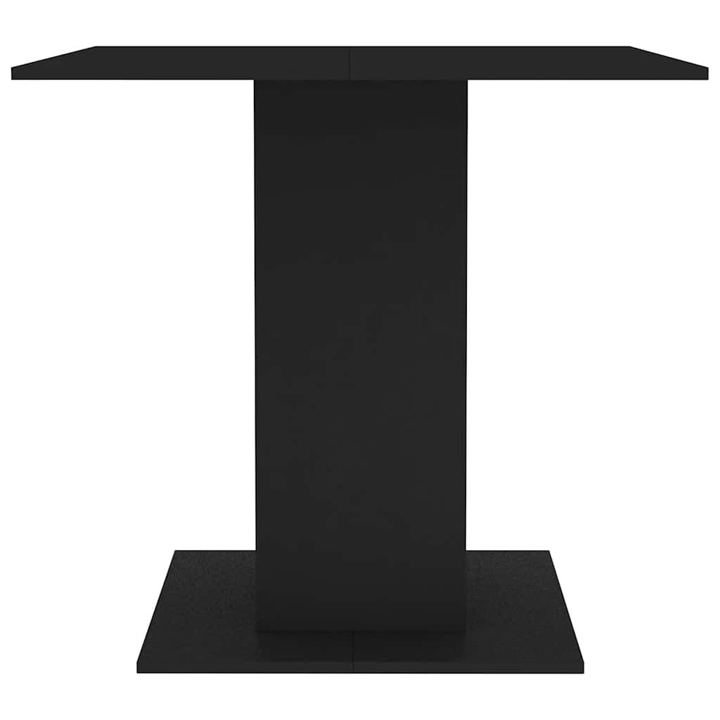 vidaXL Dining Table Black 80x80x75 cm Engineered Wood