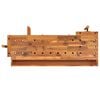 vidaXL Workbench with Drawers and Vices 124x52x83 cm Solid Wood Acacia