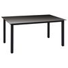 vidaXL 7 Piece Garden Dining Set Black