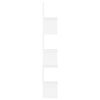 vidaXL Wall Corner Shelf White 20x20x127.5 cm Engineered Wood