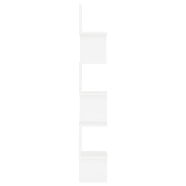 vidaXL Wall Corner Shelf White 20x20x127.5 cm Engineered Wood
