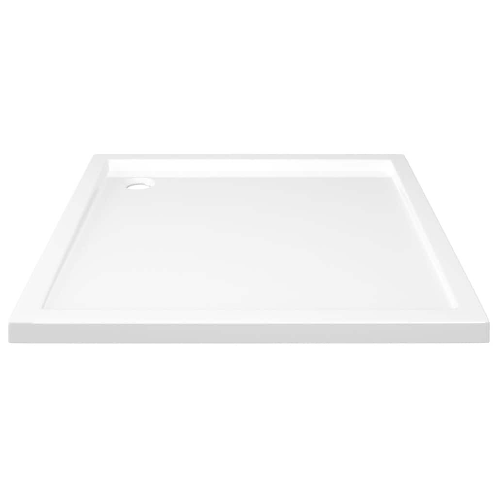 vidaXL Square ABS Shower Base Tray White 80x80 cm