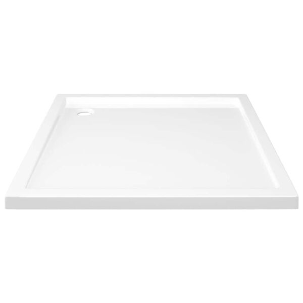 vidaXL Square ABS Shower Base Tray White 80x80 cm