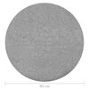 vidaXL Artificial Grass with Studs Dia.95 cm Grey Round