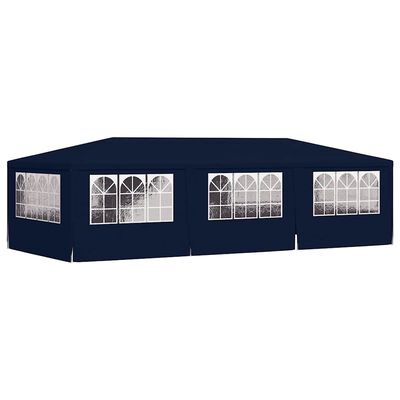 vidaXL Professional Party Tent with Side Walls 4x9 m Blue 90 g/m?, blue vidaXL Professional Party Tent with Side Walls 4x9 m Blue 90 g/m?