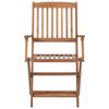 vidaXL Folding Outdoor Chairs 8 pcs Solid Acacia Wood