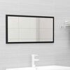 vidaXL 2 Piece Bathroom Furniture Set Black Engineered Wood