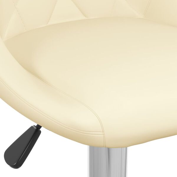 vidaXL Bar Stools 2 pcs Cream Faux Leather