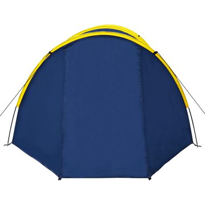 vidaXL Camping Tent 4 Persons Navy Blue/Yellow, yellow vidaXL Camping Tent 4 Persons Navy Blue/Yellow