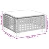 vidaXL 8 Piece Garden Sofa Set with Cushions Grey Poly Rattan