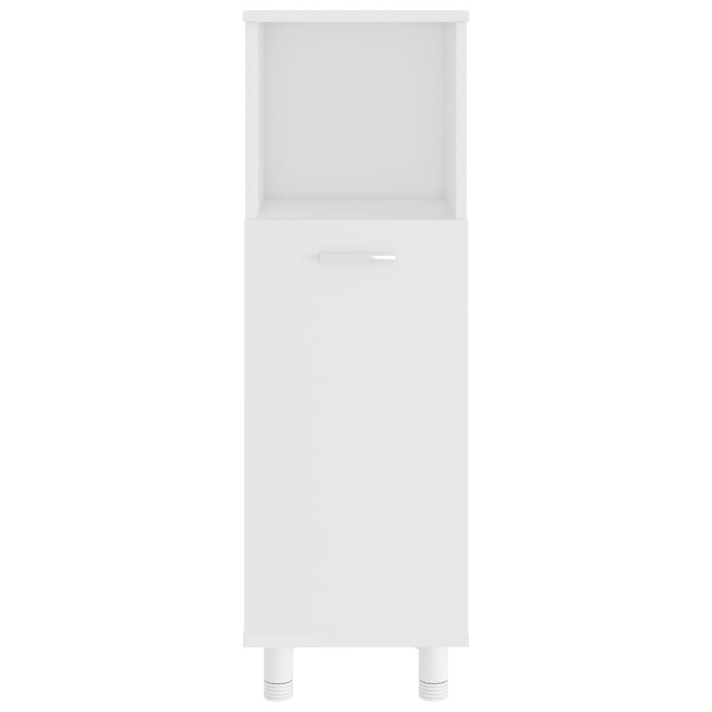 vidaXL 4 Piece Bathroom Furniture Set White Engineered Wood