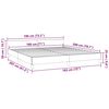 vidaXL Bed Frame without Mattress Light Grey 180x200 cm Super King Velvet