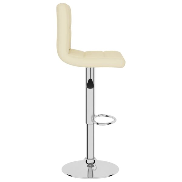 vidaXL Bar Stools 2 pcs Cream Fabric