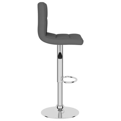 vidaXL Bar Stools 2 pcs Dark Grey Fabric