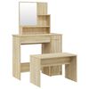 vidaXL Dressing Table Set Sonoma Oak 86.5x35x136 cm