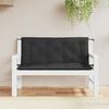 vidaXL Garden Bench Cushions 2pcs Black 120x50x7cm Oxford Fabric