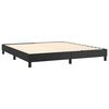 vidaXL Bed Frame without Mattress Black 180x200 cm Super King Faux Leather